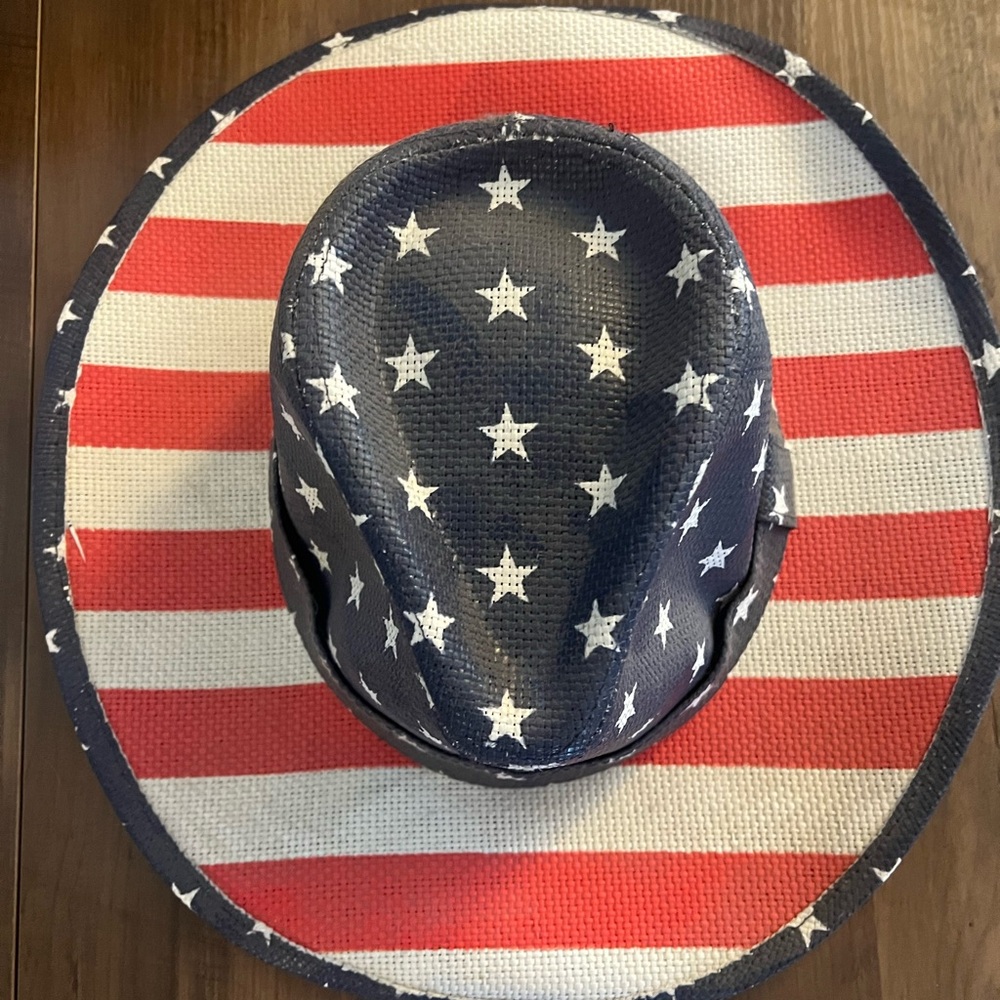 Patriotic Star-Patterned Hat #382